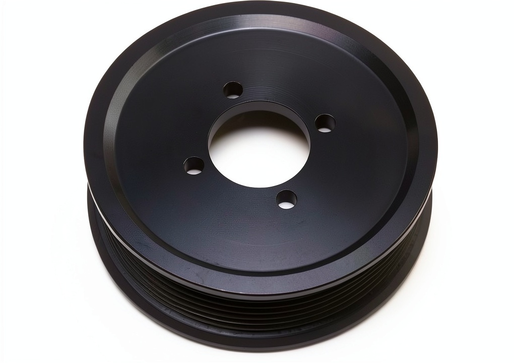 Edelbrock 15826 pulley installed on a performance engine