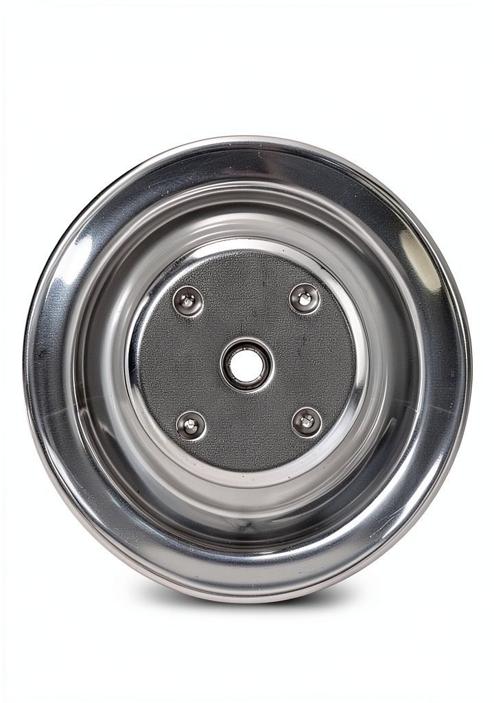 Installing Racing Power Auto Performance Pulley on a garage workbench