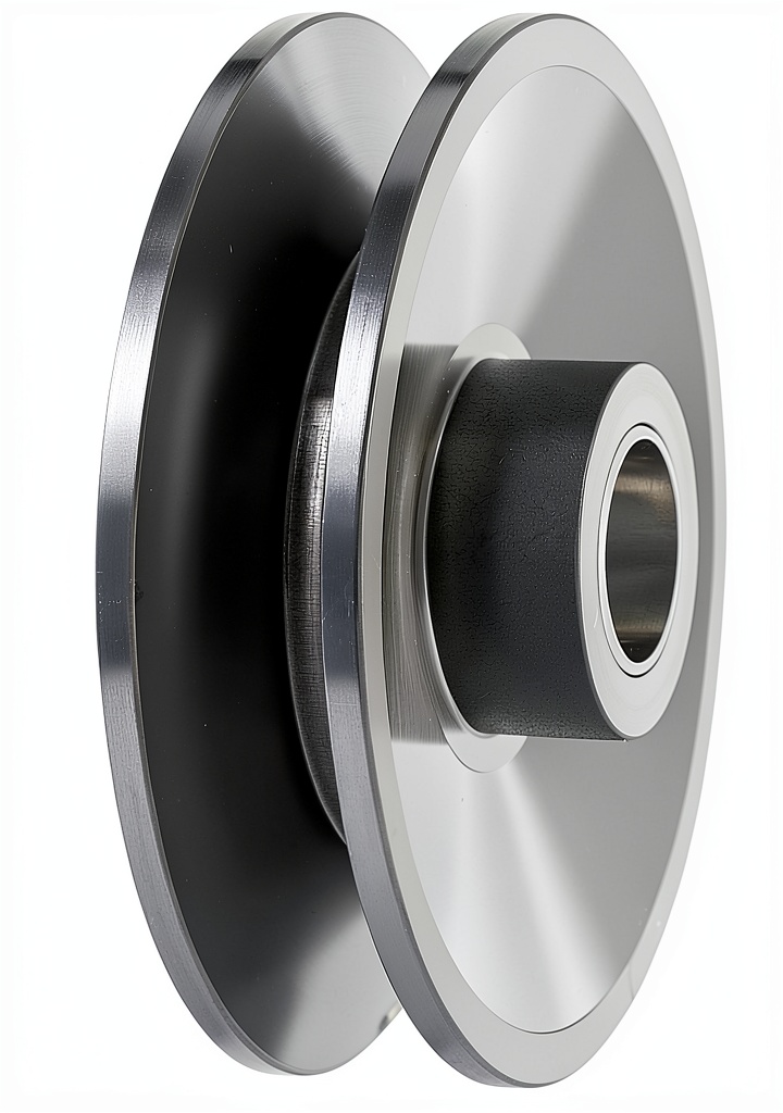 Installing Power Master 181 Silver Plastic Pulley for Automotive on a wooden workbench