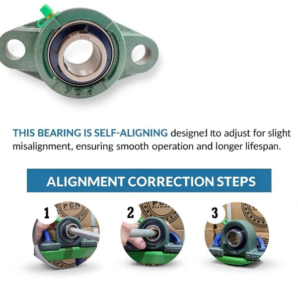 PGN UCFL205-16 Pillow Block Bearing Pack of 4 Steel Flange 1" Bore-6