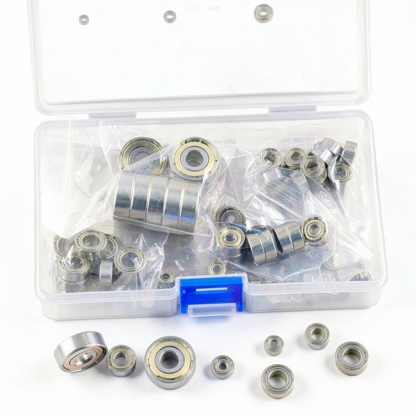 Swpeet Ball Bearings Kit 60pcs 6 Sizes Deep Groove Steel Shielded-4