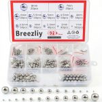 304 Stainless Steel Ball Bearing Kit 620pcs 12 Sizes by Breezliy-0