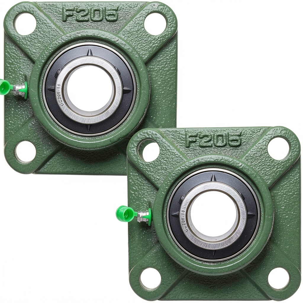 Installing UCF205-16 Pillow Block Bearing SACKORANGE Flange Double Seal 2 Pack on a workshop bench