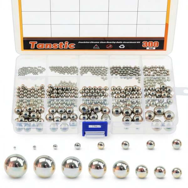 Tanstic 330pcs Metric Precision Steel Bearing Balls - 16 Sizes 1-12mm-0