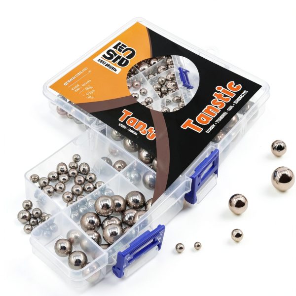Tanstic 330pcs Metric Precision Steel Bearing Balls - 16 Sizes 1-12mm-5