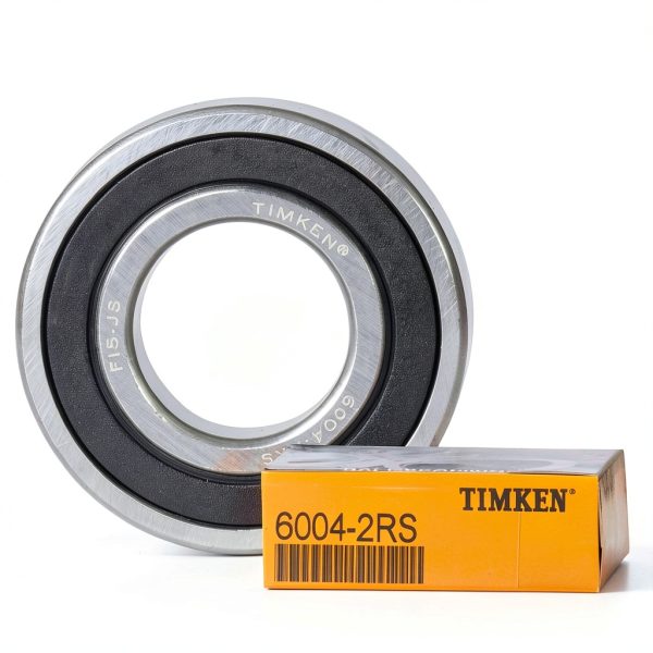 TIMKEN 6004-2RS Double Rubber Seal Bearings 20x42x12mm 2 Pack-2